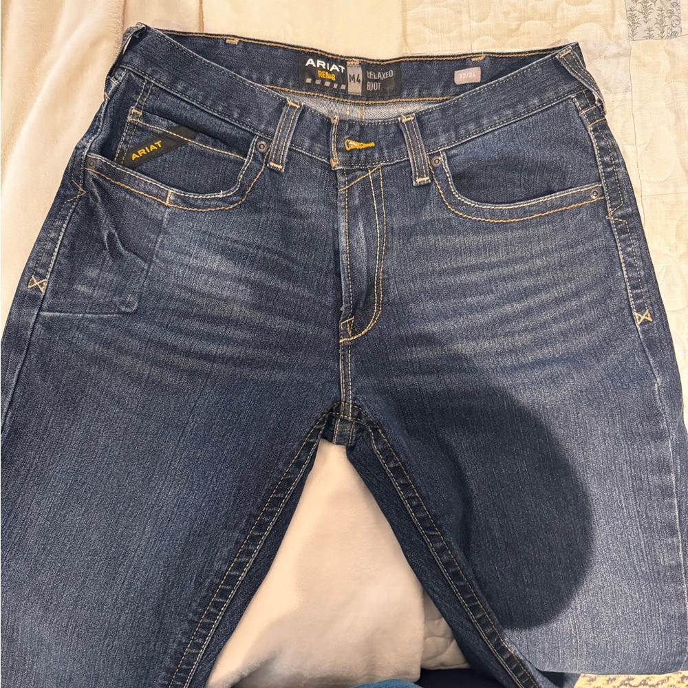 Ariat Men's Relaxed Fit Dark Blue Jeans